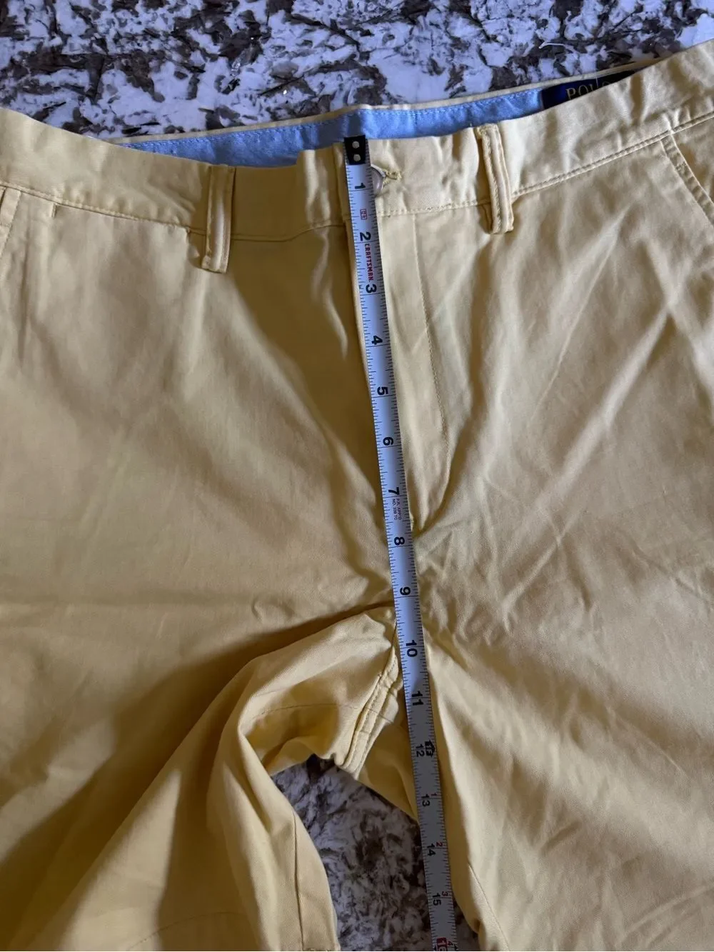 Polo Ralph Lauren Classic Fit 9” Chino Shorts Yellow 32 NWOT